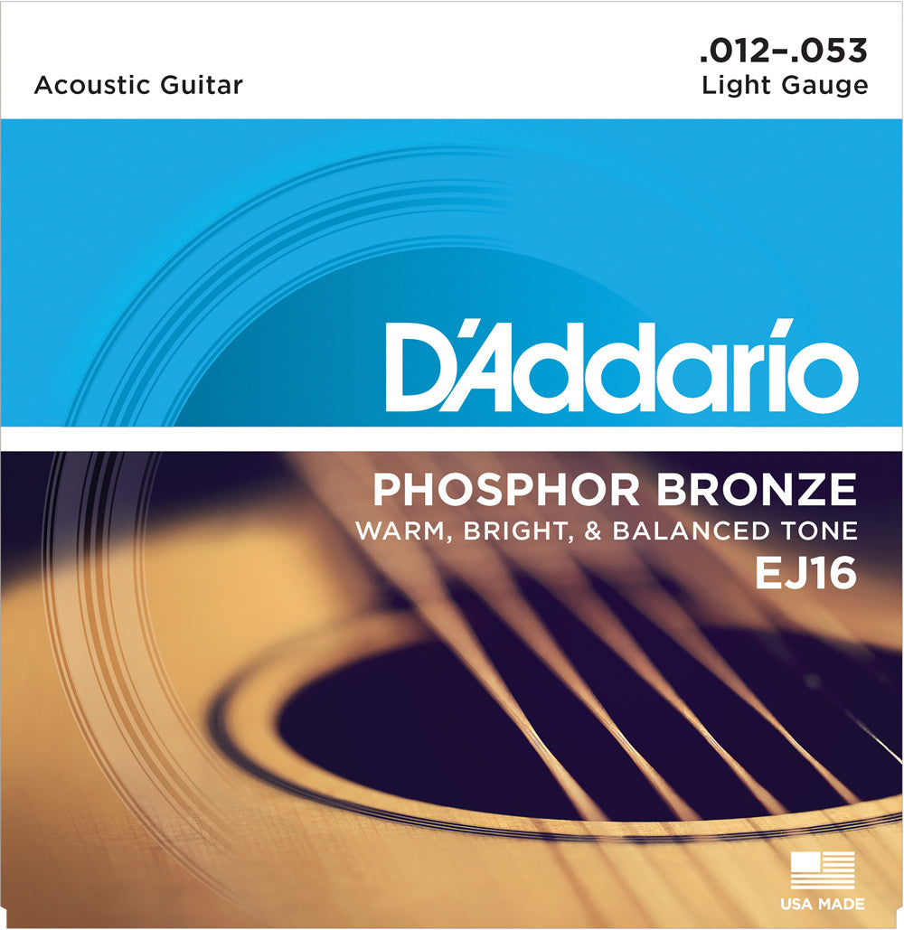 D'Addario アコースティックギター弦 PHOSPHORBRONZE (12-53)