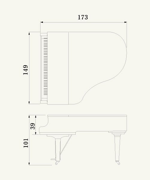 YAMAHA　グランドピアノ　C2X