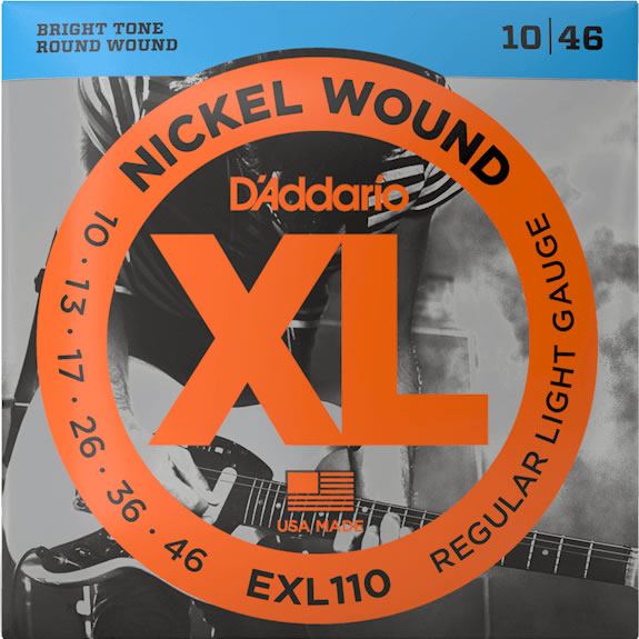 D'Addario エレキギター弦 nickel wound (10-46)