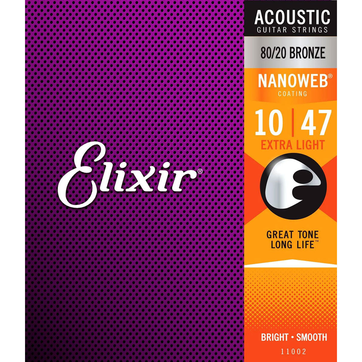 ELIXIR アコースティックギター弦 NANOWEB BRONZE (10-47)