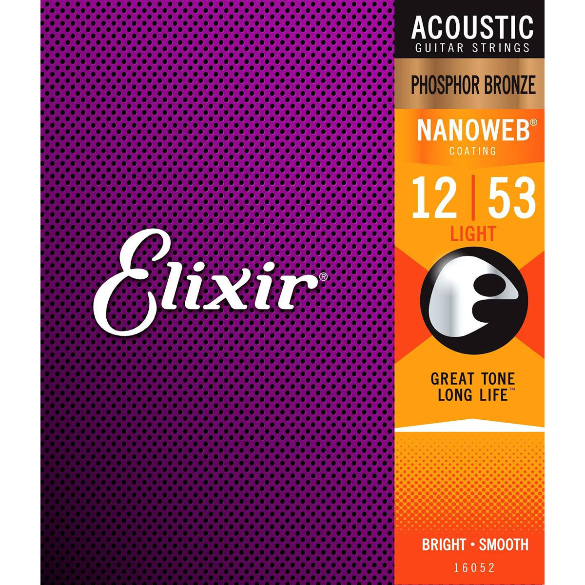 ELIXIR アコースティックギター弦 NANOWEB PHOSPHORBRONZE (12-53)