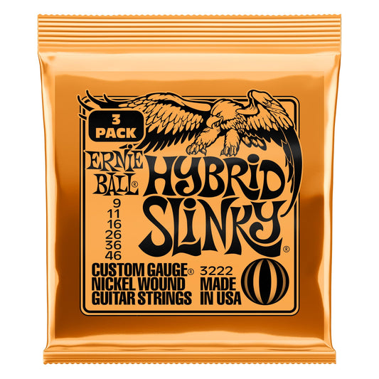 ERNIE BALL Hybrid Slinky  3SET PACK　(09-46)