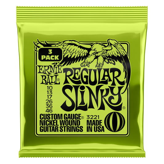 ERNIE BALL Regular Slinky  3SET PACK　(10-46)