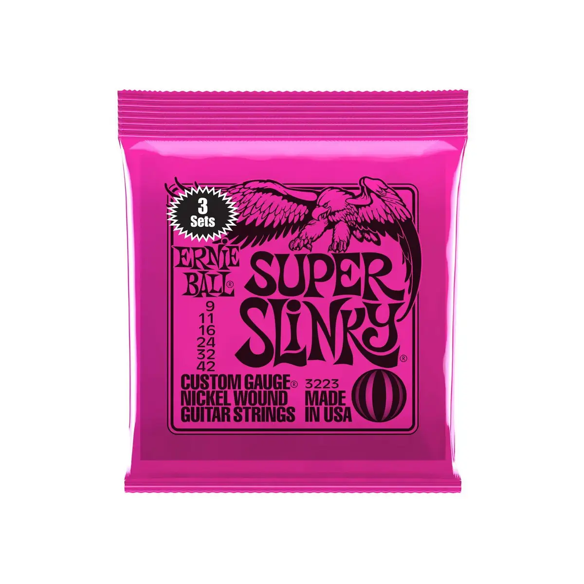 ERNIE BALL Super Slinky  3SET PACK　(09-42)