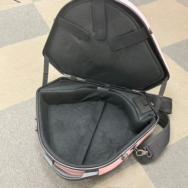 【中古】C.C.シャイニー　ベルカット フルダブルホルン用ケース CC2-HRB-PPK/G